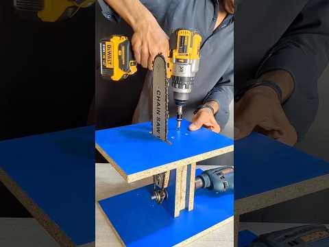 Unbelievable! Chainsaw Powered By Simple Drill 👌💡