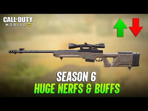 Season 6 Huge Buffs & Nerfs CODM - Weapon Balance Patch Notes COD Mobile