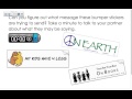 Decoding Central Messages Through Bumper Stickers