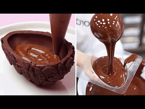 Satisfying Chocolate Cake Making Video 🍫 Beautiful, Eye-catching and Attractive Chocolate Cake