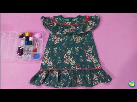 Very Easy Baby Frock cutting and stitching | Baby Frock cutting and stitching