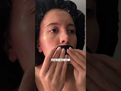 go to sleep look CRAZZY #beautyroutine #skincareroutine #beautycare #beautytips #nighttimeroutine