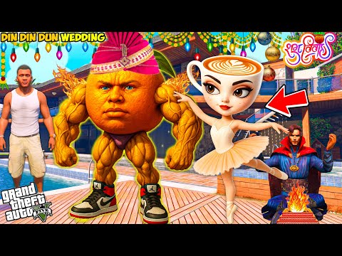 Franklin And Brainrot Animals Celebrating U DIN DIN DIN DUN & Ballerina Cappuccina Marriage