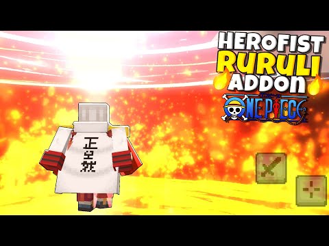 O ADDON mais INSANO para MCPE Que Você Vai Ver Hoje! HeroFist Ruruli Add-on (Bedrock)