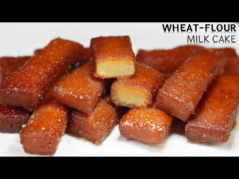 बस १/२ कप आटा और मैदे से से बनाएं केरल की प्रसिद्ध मिल्क केक​ | Wheat flour Milk Cake | Paal Cake