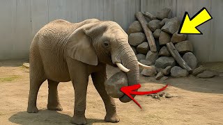 Elephant Kept Placing Stones in Corner of Enclosure, Then Experts Found Out Why