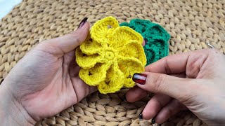 Very Unique 😍🤩  Beautiful and Easy Crochet Flower for Beginner