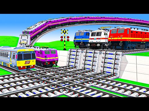 【踏切アニメ】あぶない電車 TRAIN THOMAS 🚦 Fumikiri 3D Railroad Crossing Animation Kereta Api Kartun #123
