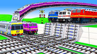 【踏切アニメ】あぶない電車 TRAIN THOMAS 🚦 Fumikiri 3D Railroad Crossing Animation Kereta Api Kartun #123