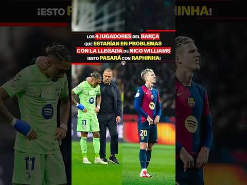 4 JUGADORES de Barça que TENDRÍAN PROBLEMAS con la LLEGADA de NICO WILLIAMS¿Qué pasará con RAPHINHA?