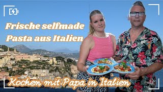 FRUTTI DI MARE ITALIEN PASTA- Ich und Papa kochen in Italien eine frische Italienische Pasta -Rezept