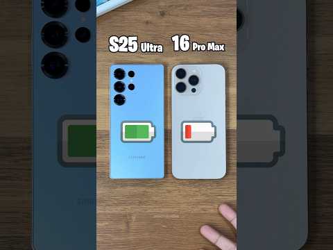 Samsung S25 Ultra vs iPhone 16 Pro Max - BATTERY TEST! 🤯