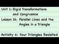 Triangle Angles and Relationships