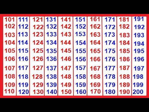 Counting 101 To 200| 101 To 200| 101 102 103 | one hundred one to two hundred numbers | #counting