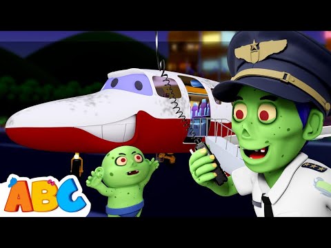 ✈️ Seven Zombies In The Airplane And Bed Song | Spooky Scary Songs By @AllBabiesChannel