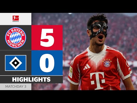 Bayern Do Bayern-Things! | FC BAYERN - HAMBURGER SV | Highlights | Matchday 3 – Bundesliga 2025/26 thumbnail