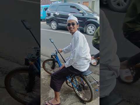 ke mesjid naik sepeda drag biar cepet🙈 #shortsfeed