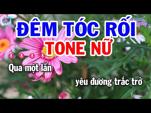 Karaoke Đêm Tóc Rối Tone Nữ ( Am ) Nhạc Sống Mới | Karaoke Đồng Sen