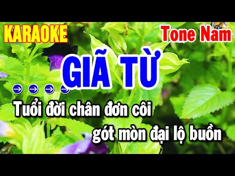 Karaoke Gĩa Từ Tone Nam Nhạc Sống 2025 Dễ Hát | Thanh Hải