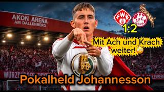 Würzburger Kickers vs 1. FC Köln 1:2 | Dank Johannesson mit Ach und Krach weiter | Reaction