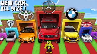 I Stole NEW SIZE SECRET CARS in Minecraft ! HOW TO STEAL RAREST CAR ?