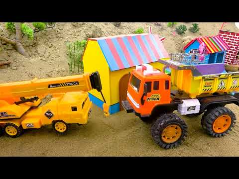 Rescue Garbage Truck - Cranes, Excavators, Sports Cars - Funny Construction Stories