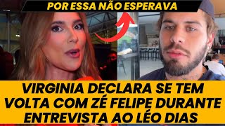 Reconciliação ? Virginia Fonseca REVELA se tem VOLTA com Zé Felipe e agita a web