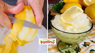 La vera GRANITA AL LIMONE siciliana fatta in casa.🍋 ricetta da non perdere!