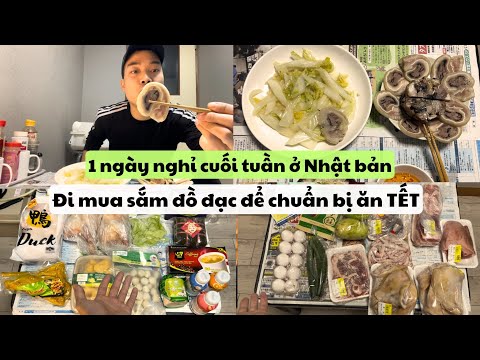 546 | Daily Vlog | 1 Ngày Nghỉ Ở Nhật Bản - Đi Chợ Mua Đồ Chuẩn Bị Ăn Tết Thứ 7 ở Nhật | Đức Thư