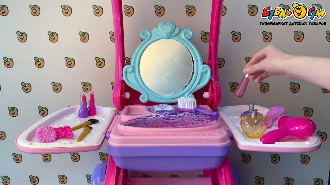 Набор игровой Lanson Toys Трюмо-тележка с наборами для красоты 2в1 с 3лет - видео