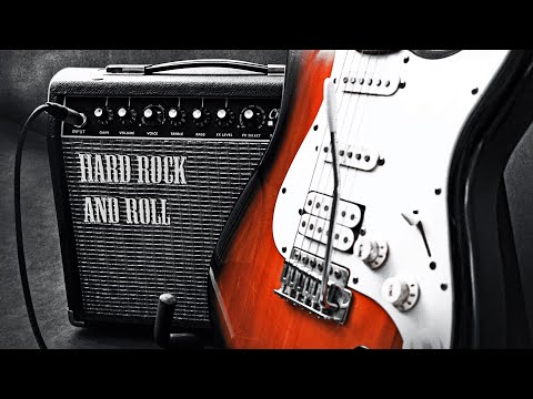 Hard Rock & Roll Guitar Backing Track in A