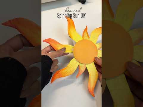 DIY Rapunzel SPINNING Sun ROOM DECOR #diy #shorts