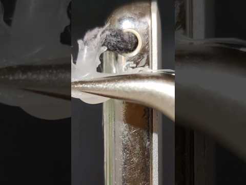 Cleaning iPod Audio Jack with Hot Glue (with music) ⚠️ #satisfying #waitforit #cleaning