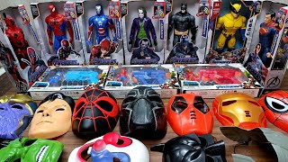unboxing superhero deadpool spiderman thanos ironman superman wolverine toys assemble video