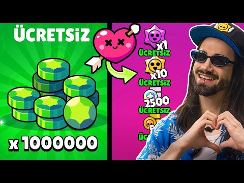 ÜCRETSİZ 1 MİLYON ELMAS ve HERKESE ÜCRETSİZ ÖDÜLLER🎁 SEVGİLİLER GÜNÜ ETKİNLİĞİ🔥 Brawl Stars