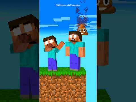 Real Friends Help - Poor Herobrine Family vs Rich Noob Parkour Challenge #minecraftshorts #fyp