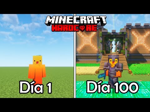 Sobreviví 100 DÍAS en UN MUNDO PLANO en MINECRAFT HARDCORE