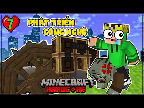 Minecraft Zombie ngày tận thế #7: Nâng cấp công nghệ làm trang bị chống thây ma trong Minecraft