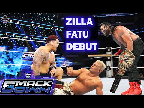 OMG!!! Zilla Fatu DEBUTS on Smackdown 2024🥶💀|Zilla Fatu & Roman Reigns DESTYROYS Cody Rhodes!!|