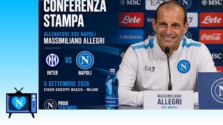 Conferenza stampa di Max Allegri alla vigilia di #InterNapoli | 4 settembre 2026.