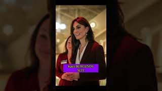 Kate's Burgundy Suit Fashion #shorts #katemiddleton #fashion
