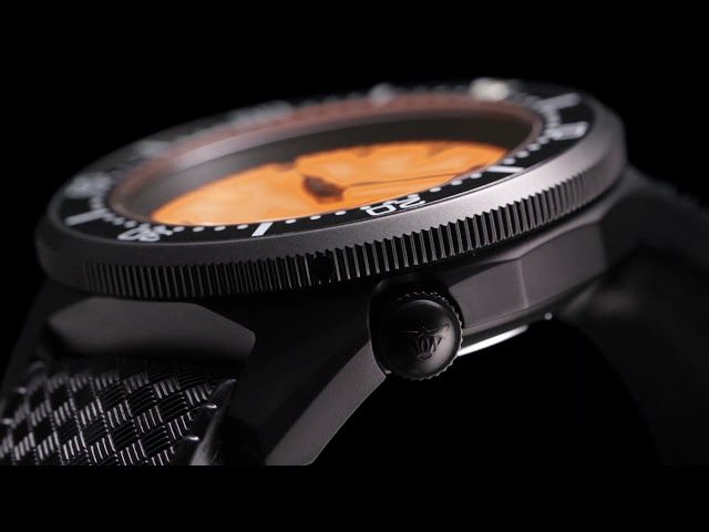 Neuwertige Squale 1521 Full luminosa store PVD orange limItiert