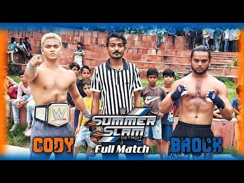 WWE - Cody Rhodes vs Brock Lesnar SummerSlam 2023 Full Match | Backyard Wrestling