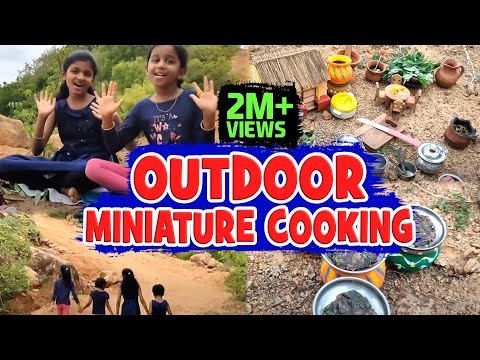 outdoor miniature cooking| ini's sunday special | keerai adai| ini's galataas