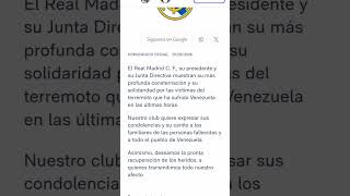 comunicado oficial del Real Madrid #realmadrid