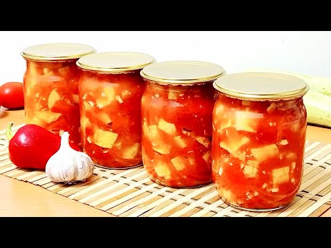 САМЫЙ ВКУСНЫЙ салат из кабачков на зиму! БЕЗ заморочек! ИЗУМИТЕЛЬНЫЙ вкус - все просят рецепт