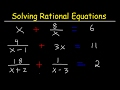 Solving Rational Equations with Different Denominators