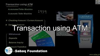 Transaction using ATM