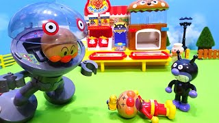 アンパンマンおもちゃ、アンパンマンの顔が汚れて力がでない！だだんだんがアンパンマンの新しい顔を運んできて元気１００倍アンパンマン！顔を交換、ぱちっとなアンパンマン