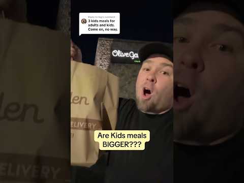 Olive Garden Kids meals- More food than a regular entree?? ๐๐๐